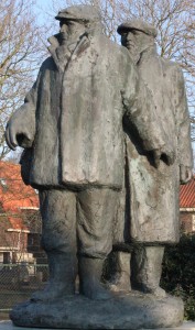 Monument Line Crossers, in 1989 in Werkendam geplaatst op initiatief van Piet van den Hoek